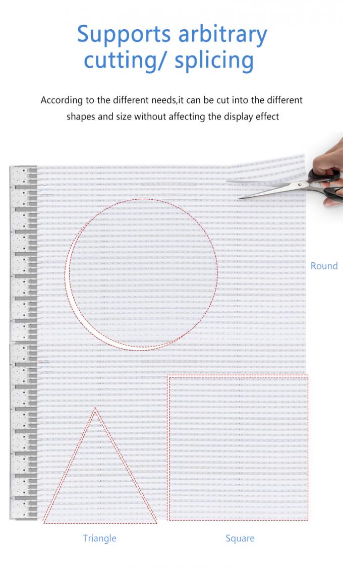 P20 P30 P40 LEDフィルムスクリーン 巨大なガラスカーテン壁広告ディスプレイ 2