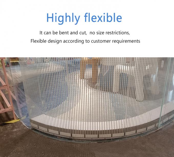 P20 P30 P40 LEDフィルムスクリーン 巨大なガラスカーテン壁広告ディスプレイ 3