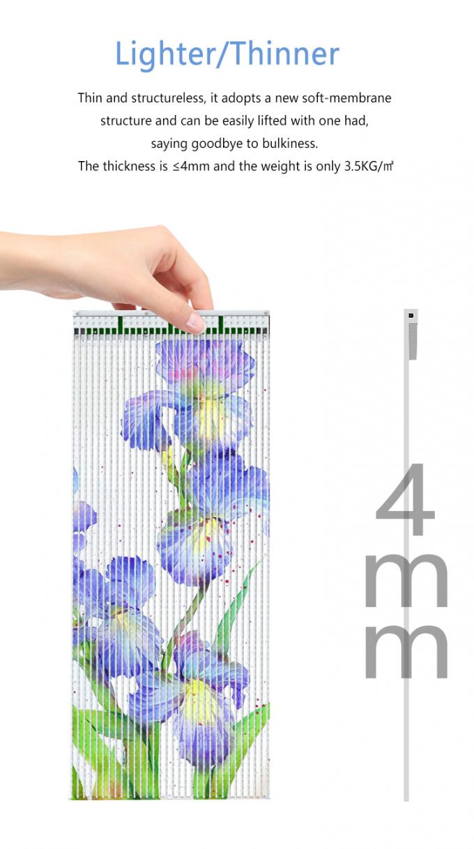 P20 P30 P40 LEDフィルムスクリーン 巨大なガラスカーテン壁広告ディスプレイ 5