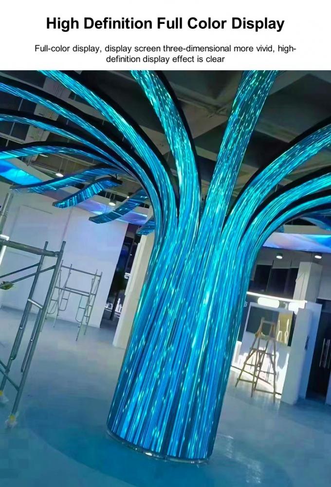 インテリアデザイン 家庭やオフィスや公共スペースに現代的な触覚を加えるためのクリエイティブなLEDディスプレイスクリーン 7