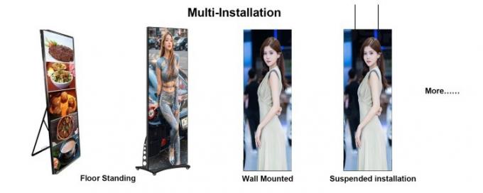 折りたたむLEDポスター ポータブルデジタルビデオ広告ポスター スクリーン LEDポスターディスプレイ 3