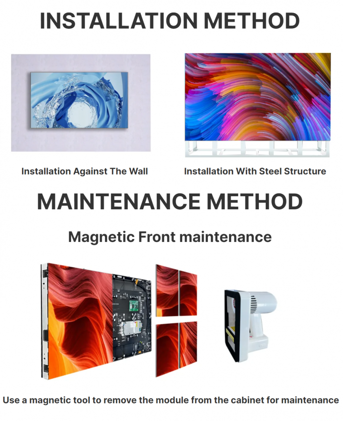 室内用 アルミパネル LED ビデオ 壁 室内・室外用 3