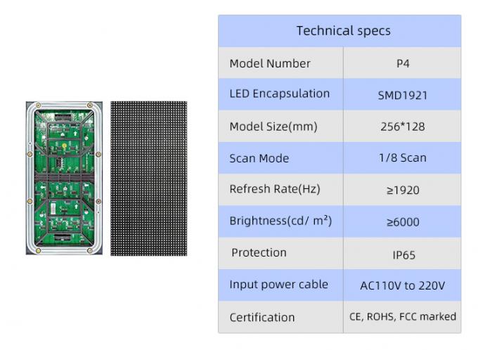 屋外SMDLEDディスプレイ HDフルカラー P4 P5 P6 P8 P10LEDビデオ壁画面 4