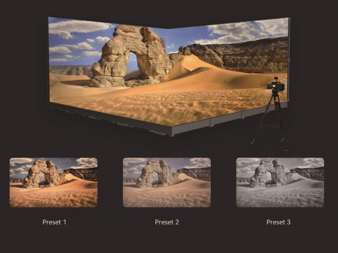 イノベティブな室内LEDビデオウォール フィルム制作 無縫な撮影体験のためのリアルタイム反応背景 5