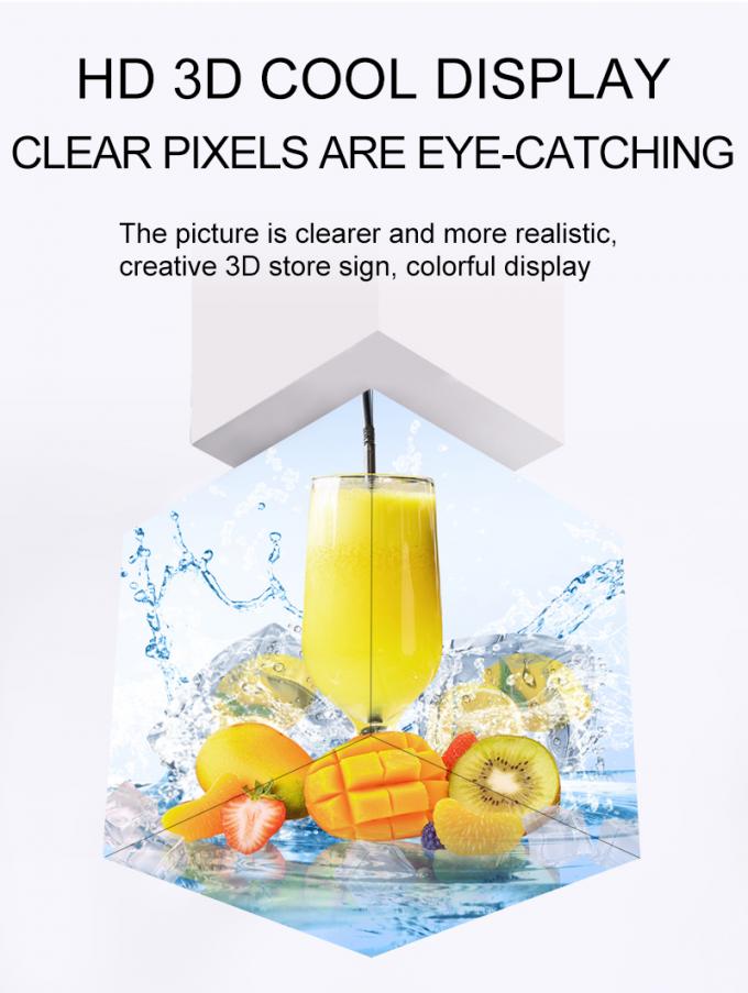 キューブLEDディスプレイ P2.5 P3 P4mm パーソナライズされた小売店広告 キューブLEDスクリーン 0