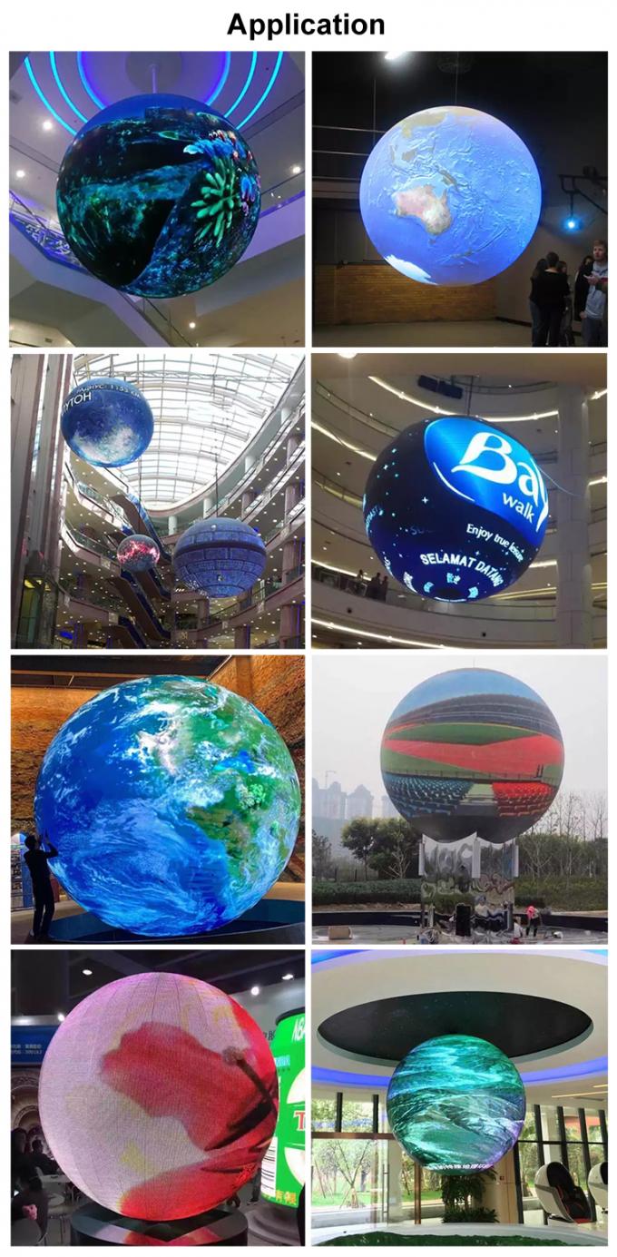 LEDボールとクリエイティブな円形キューブシリンダー湾曲RGBフレキシブルLEDスクリーン屋内P2 P3 P4ラウンド球形LEDディスプレイ 2