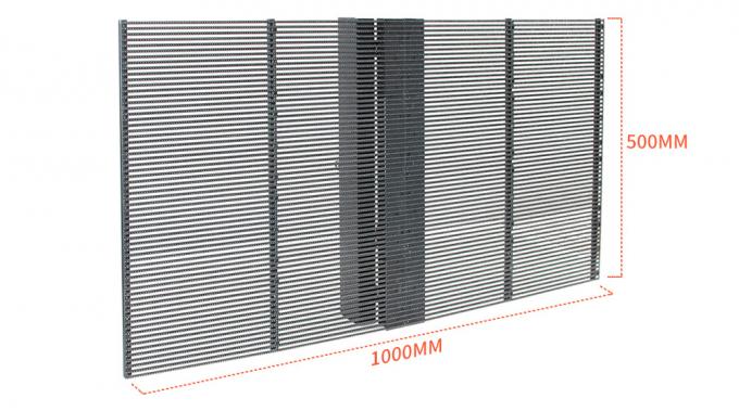3.91-7.82mm ピクセルピッチ透明LEDディスプレイ 5-100mの視距離で75%の透明性 0