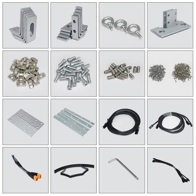 3.91-7.82mm ピクセルピッチ透明LEDディスプレイ 5-100mの視距離で75%の透明性 1