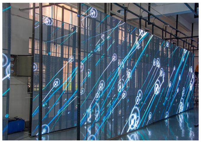 3.91-7.82mm ピクセルピッチ透明LEDディスプレイ 5-100mの視距離で75%の透明性 4