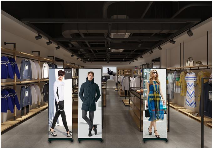 HD可動式LEDポスターディスプレイ画面 屋内屋外フロアスタンディング P1.8 P2 折りたたみ式LEDポスター画面 P2.5 LEDスクリーンポスター 7