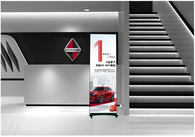 HD可動式LEDポスターディスプレイ画面 屋内屋外フロアスタンディング P1.8 P2 折りたたみ式LEDポスター画面 P2.5 LEDスクリーンポスター 10