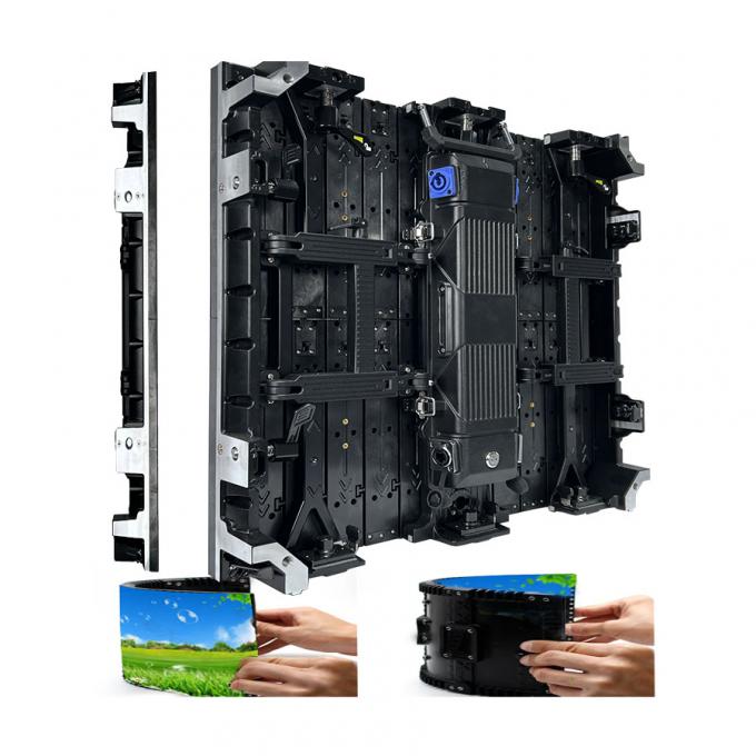 湾曲スクリーン屋内/屋外フレキシブルLEDビデオウォールレンタル LEDディスプレイ 展示会＆ステージ活動用-P2.976 P3.91 P4.81 1