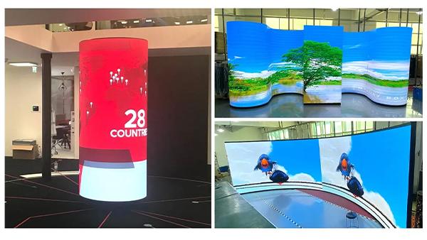 パーソナライズできるソフトLEDスクリーン テレビディスプレイP3 インダース 柔軟なLEDパネル セキシースクリーン 価格 1