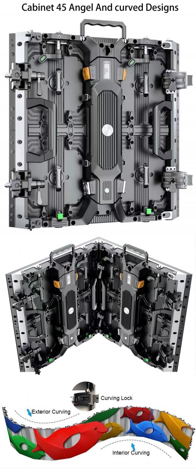 屋内屋外 LED スクリーン P1.56 P1.95 P2.6 P2.97 P3.91 バックステージビデオウォールディスプレイパネル用 2