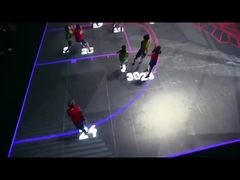 フルカラーインタラクティブデジタルダンスLEDフロアタイルスクリーン